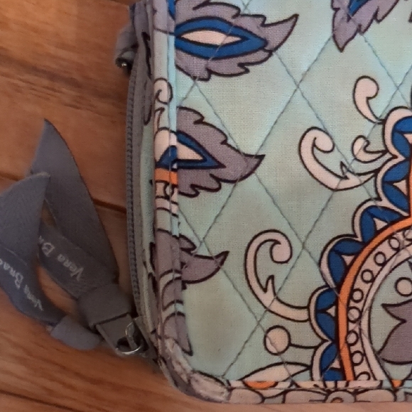 Vera Bradley Aqua and Orange Floral Wallet - Picture 5 of 8